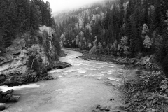 Below Rearguard Falls BW